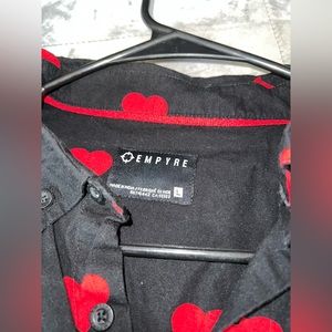 Men’s Heart Button Up Shirt